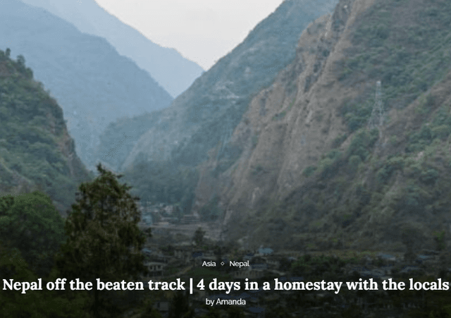 Nepal off the beaten track | 4 days in a homestay with the locals