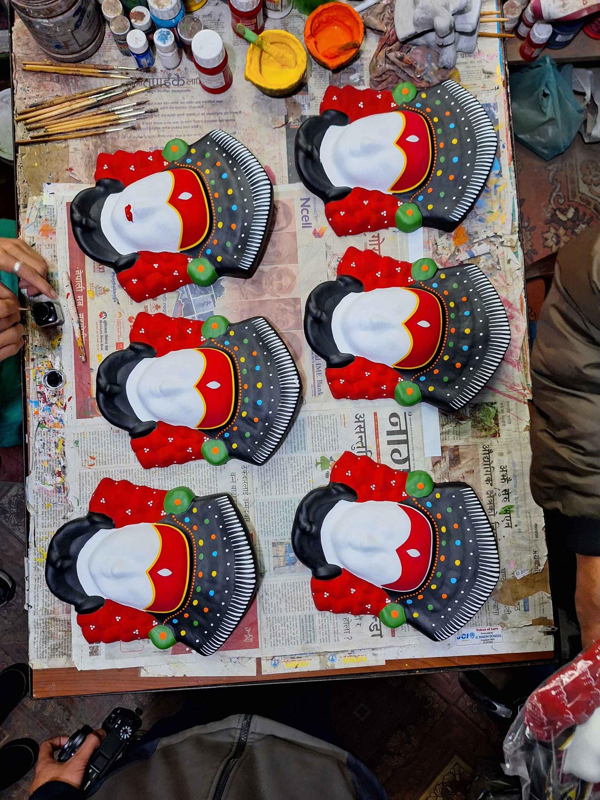 Mask Painting Workshop in Bhaktapur