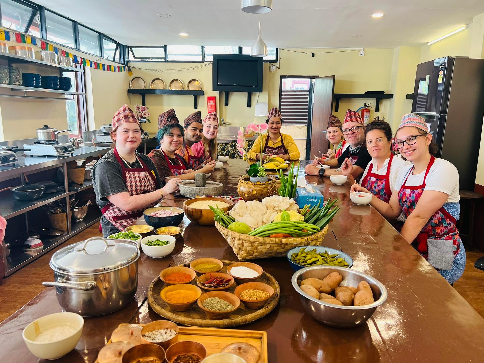 Cook Dal Bhat with Local Women at Sungabha Nepal