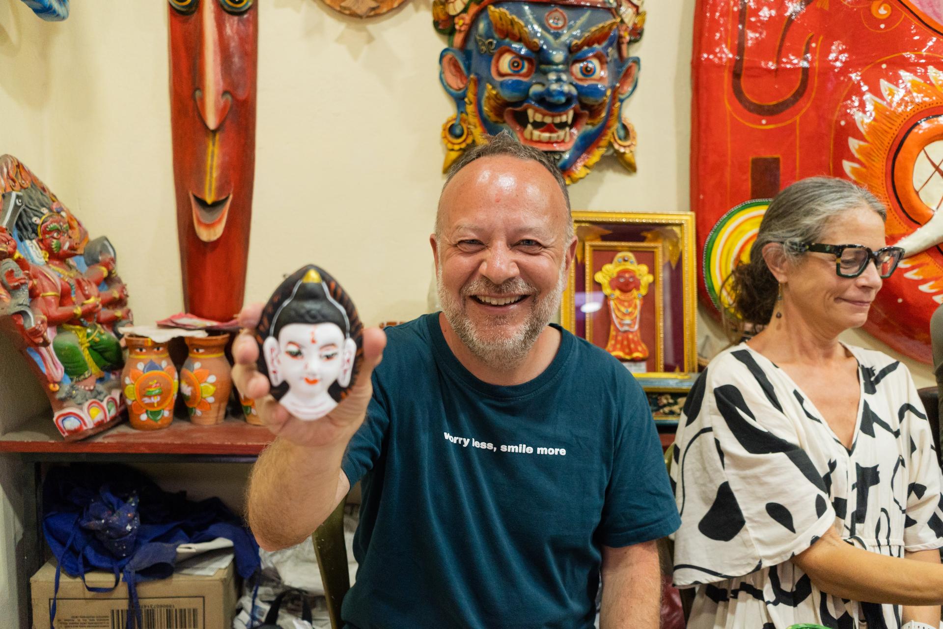 Mask Painting Workshop in Bhaktapur