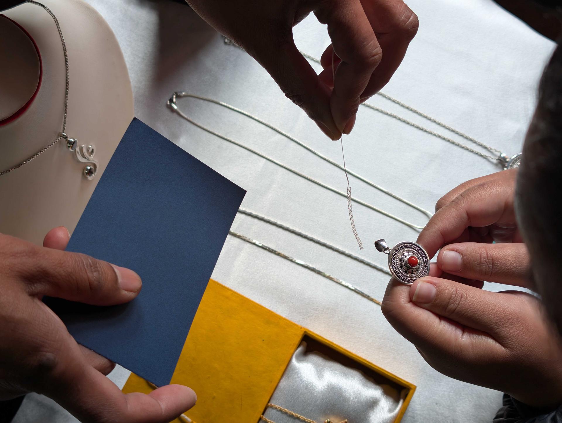 Silver Jewelry Workshop in Patan