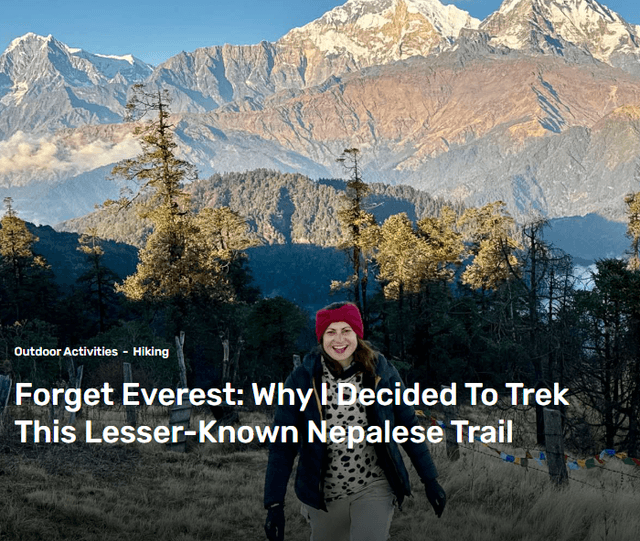 Forget Everest: Why I Decided To Trek This Lesser-Known Nepalese Trail